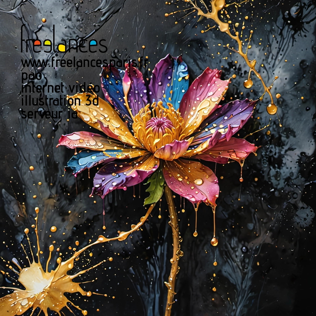 Pao mise en page internet vidéo illustration 3d serveur IA générative AI freelance paris studio de création magazines PUJKJ950